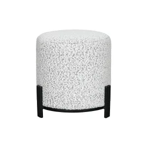 Luca Ottoman - BLACK AND WHITE BOUCLE by Darcy & Duke, a Ottomans for sale on Style Sourcebook
