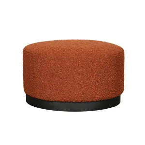 Tribeca Medium Ottoman - BRICK BOUCLE by Darcy & Duke, a Ottomans for sale on Style Sourcebook