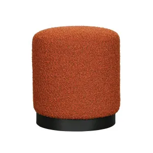 Tribeca Small Ottoman - BRICK BOUCLE by Darcy & Duke, a Ottomans for sale on Style Sourcebook