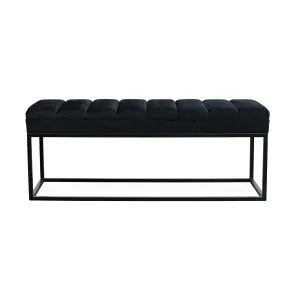 Franklin Ottoman - Black - Black Frame by Darcy & Duke, a Ottomans for sale on Style Sourcebook
