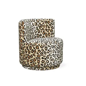 Petit Swivel Chair - Leopard by Darcy & Duke, a Chairs for sale on Style Sourcebook