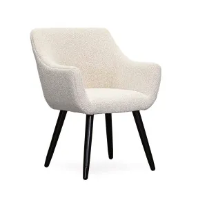 Coco Dining Chair - Oatmeal - Black Leg With Metal Cup by Darcy & Duke, a Dining Chairs for sale on Style Sourcebook