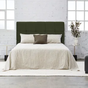 Cameron Bed Head - Forrest Green - King by Darcy & Duke, a Bed Heads for sale on Style Sourcebook