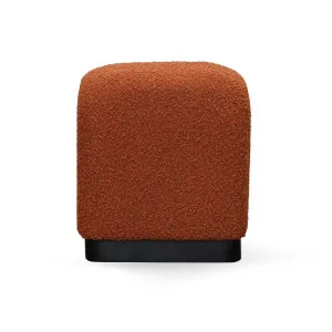Cube Ottoman - Brick Boucle   - Black Base by Darcy & Duke, a Ottomans for sale on Style Sourcebook