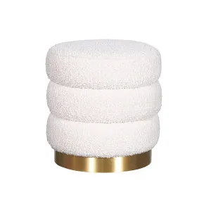 Mimi Ottoman -  Ivory Boucle by Darcy & Duke, a Ottomans for sale on Style Sourcebook