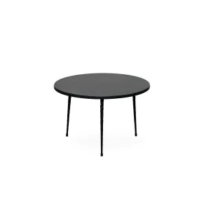 Alba Side Table Medium - Black Marble Black Frame by Darcy & Duke, a Side Table for sale on Style Sourcebook