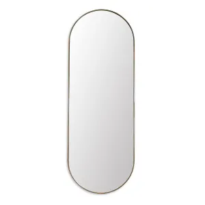 Gatsby Mirror Oval - Brass Metal by Darcy & Duke, a Mirrors for sale on Style Sourcebook