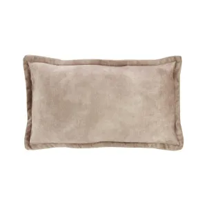 Essential Plush Velvet Lumbar Cushion - Ivory by Darcy & Duke, a Cushions, Decorative Pillows for sale on Style Sourcebook