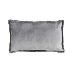 Essential Plush Velvet Lumbar Cushion - Dove Grey by Darcy & Duke, a Cushions, Decorative Pillows for sale on Style Sourcebook