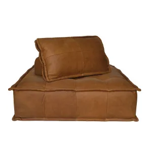 Capri Lounger - Cognac Leather by Darcy & Duke, a Chairs for sale on Style Sourcebook