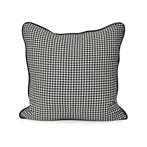 Coco Piped Cushion - Houndstooth by Darcy & Duke, a Cushions, Decorative Pillows for sale on Style Sourcebook