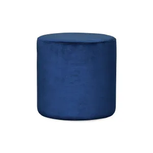 Soho Velvet Ottoman Small - Navy by Darcy & Duke, a Ottomans for sale on Style Sourcebook