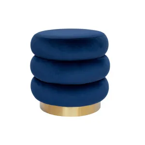 Mimi Ottoman - Navy by Darcy & Duke, a Ottomans for sale on Style Sourcebook
