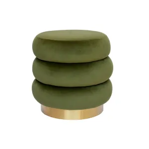 Mimi Ottoman - Olive by Darcy & Duke, a Ottomans for sale on Style Sourcebook