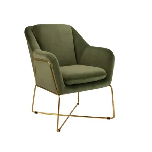 Milan Armchair - Olive by Darcy & Duke, a Chairs for sale on Style Sourcebook