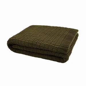 Bambury Tanami Olive Throw by null, a Throws for sale on Style Sourcebook