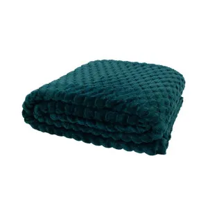 Bambury Patton Teal Throw by null, a Throws for sale on Style Sourcebook