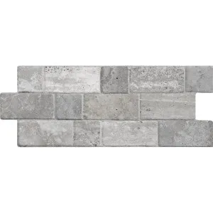 Roma Travertine Modular Grey Textured Tile by Beaumont Tiles, a Porcelain Tiles for sale on Style Sourcebook