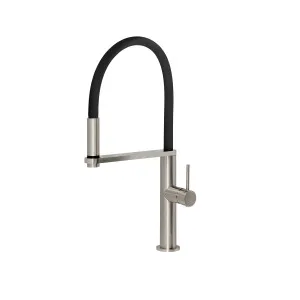 Blix Flexible Hose Sink Mixer 210 Round Brushed Nickel by PHOENIX, a Laundry Taps for sale on Style Sourcebook