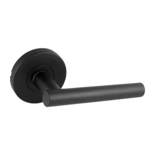 Choice Amelia Passage Lever Set in Matte Black by Gainsborough, a Door Hardware for sale on Style Sourcebook