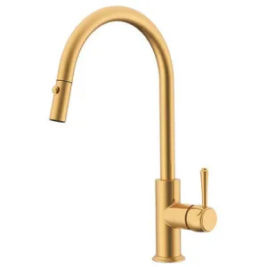 Eternal Pull Kitchen Mix Brushed | Made From Brass/Brushed Brass By ADP by ADP, a Kitchen Taps & Mixers for sale on Style Sourcebook