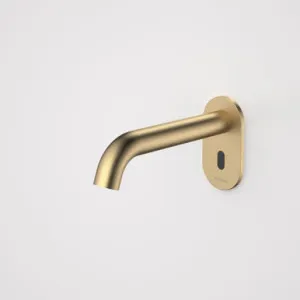 Liano II Sensor 175mm Wall Outlet | Made From Steel/Stainless Steel/Brushed Brass By Caroma by Caroma, a Bathroom Taps & Mixers for sale on Style Sourcebook