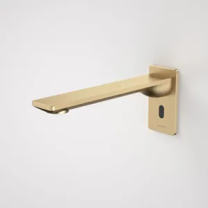 Urbane II Sensor 220mm Wall Outlet Brushed | Made From Brass/Brushed Brass By Caroma by Caroma, a Bathroom Taps & Mixers for sale on Style Sourcebook