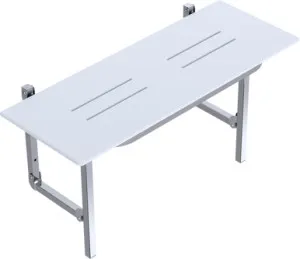 Care Folding Shower Seat 960 X 400mm Polished | Made From Stainless Steel By Raymor by Raymor, a Towel Rails for sale on Style Sourcebook