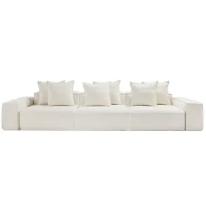 Riley Boucle Ivory Modular Sofa - 3 Seater by James Lane, a Sofas for sale on Style Sourcebook