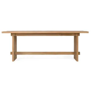 Sheldon Teak Timber Dining Table, 220cm, Natural by Ambience Interiors, a Dining Tables for sale on Style Sourcebook