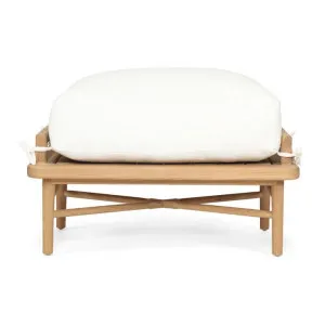 Leicester Teak Timber Outdoor Ottoman by Ambience Interiors, a Outdoor Benches for sale on Style Sourcebook