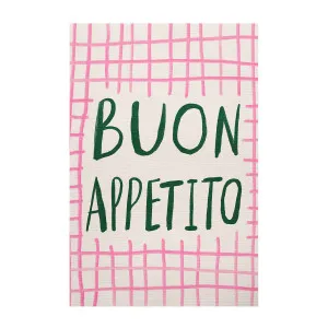 Buon Appetito Pink Green , By Kartika Paramita by Gioia Wall Art, a Prints for sale on Style Sourcebook