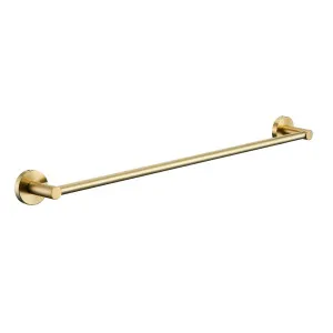 Misha Single Towel Rail 750 Brushed Gold by BEAUMONTS, a Towel Rails for sale on Style Sourcebook