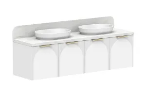 Archie 1800 All-Door Double Bowl Vanity, Ultra White by ADP, a Vanities for sale on Style Sourcebook