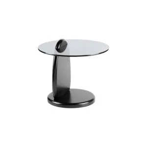 Vardo 50cm Round Glass Side Table - Full Black by Interior Secrets - AfterPay Available by Interior Secrets, a Side Table for sale on Style Sourcebook