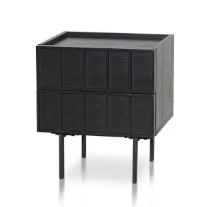 Ex Display - Aniya Bedside Table - Full Black by Interior Secrets - AfterPay Available by Interior Secrets, a Bedside Tables for sale on Style Sourcebook