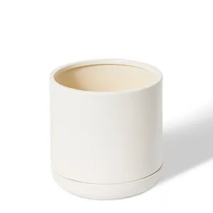 Angu Pot with Tray - 20 x 20 x 20cm by Elme Living, a Plant Holders for sale on Style Sourcebook