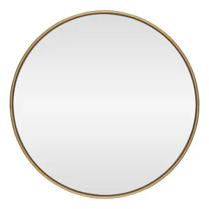 Penny Round Mirror 100cm in Gold by OzDesignFurniture, a Mirrors for sale on Style Sourcebook