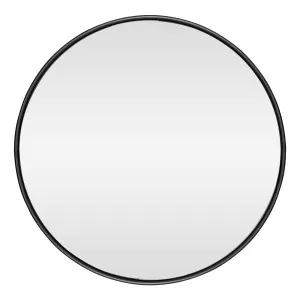 Penny Round Mirror 120cm in Matte Black by OzDesignFurniture, a Mirrors for sale on Style Sourcebook