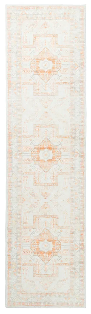 Natalya Orange Washable Runner Rug by Miss Amara, a Persian Rugs for sale on Style Sourcebook