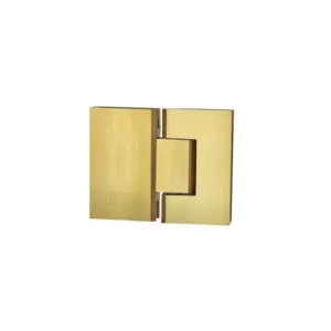 Kenzie Glass-to-Glass Shower Hinge - Brushed Brass by ABI Interiors Pty Ltd, a Showers for sale on Style Sourcebook