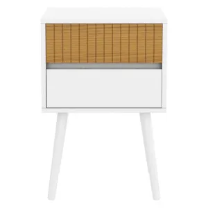 Chessy Wooden Bedside Table, White by Modish, a Bedside Tables for sale on Style Sourcebook