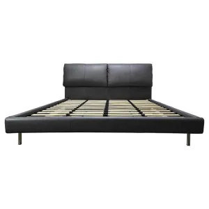 Corso Genuine Leather Platform Bed, Queen by Modish, a Beds & Bed Frames for sale on Style Sourcebook