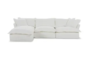 Toorak Left Chaise Sofa, White, by Lounge Lovers by Lounge Lovers, a Sofas for sale on Style Sourcebook