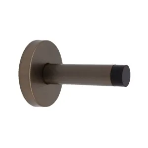 Aged Brass Wall Mounted Straight Door Stop by Manovella, a Door Hardware for sale on Style Sourcebook