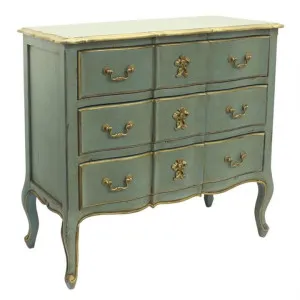 Marie Antoinette Wooden 3 Drawer Accent Chest by Diaz Design, a Cabinets, Chests for sale on Style Sourcebook
