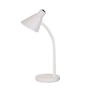Macca Adjustable LED Desk Lamp, White by Oriel Lighting, a Desk Lamps for sale on Style Sourcebook