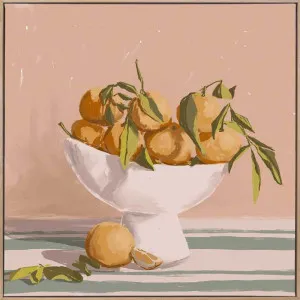 Bowl of Oranges Canvas Art Print by Urban Road, a Prints for sale on Style Sourcebook