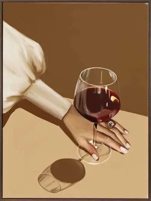 Glass of Shiraz Canvas Art Print by Urban Road, a Prints for sale on Style Sourcebook