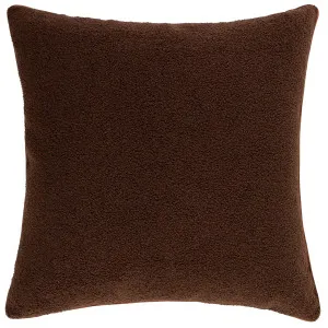 Chocolate Boucle Cushion - 60x60cm by Urban Road, a Cushions, Decorative Pillows for sale on Style Sourcebook